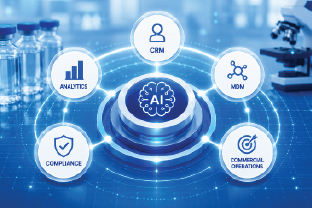 Unified Biopharma AI CRM x MDM Critical Capabilities whitepaper cover